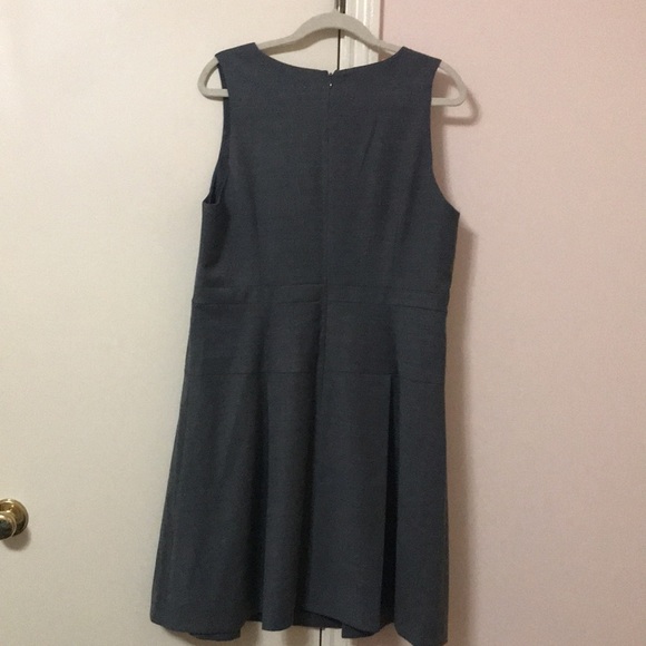 J. CREW WOMENS WOOL BLEND SLEEVELESS BOXED PLEATED DRESS - Picture 6 of 15